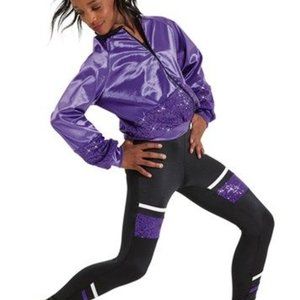 Sequin Bomber Jacket and Leggings Set Weissman HIP HOP CM